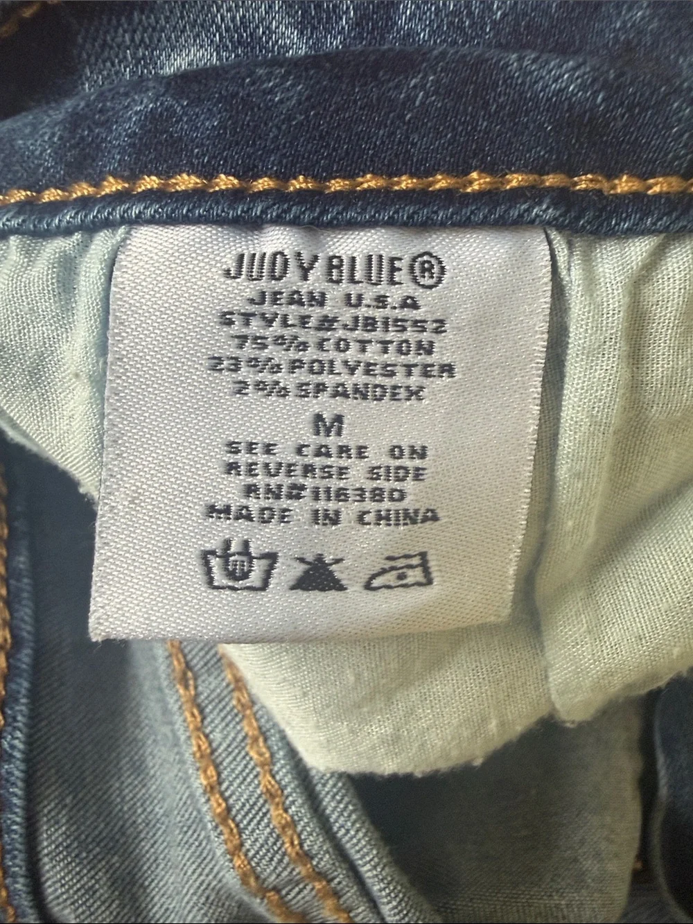 Judy Blue Light-Medium Blue Distressed Cuffed Denim Shorts - Picture 2 of 4